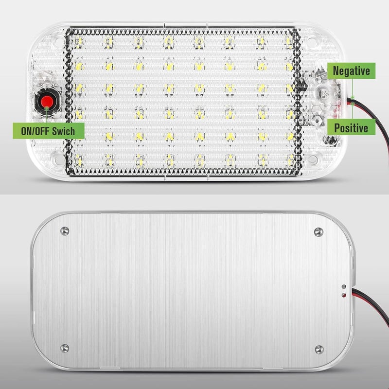 Thlevel LED Dome Light, RV Interior Lighting 12v-85v 800 Lumens Super Bright RV LED Ceiling Dome Light with ON/Off Switch RV Lights Interior for Car/RV/Trailer/Truck/Camper/Boat (4 pcs) - Image 3